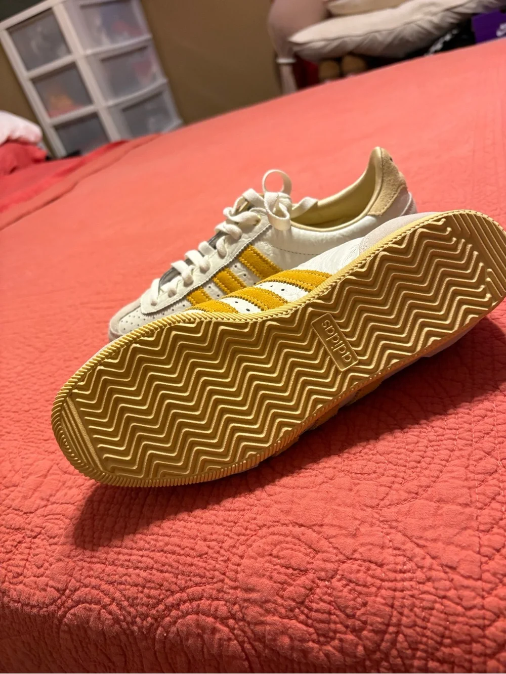 adidas Japan Low-Top Sneakers in White and Yellow